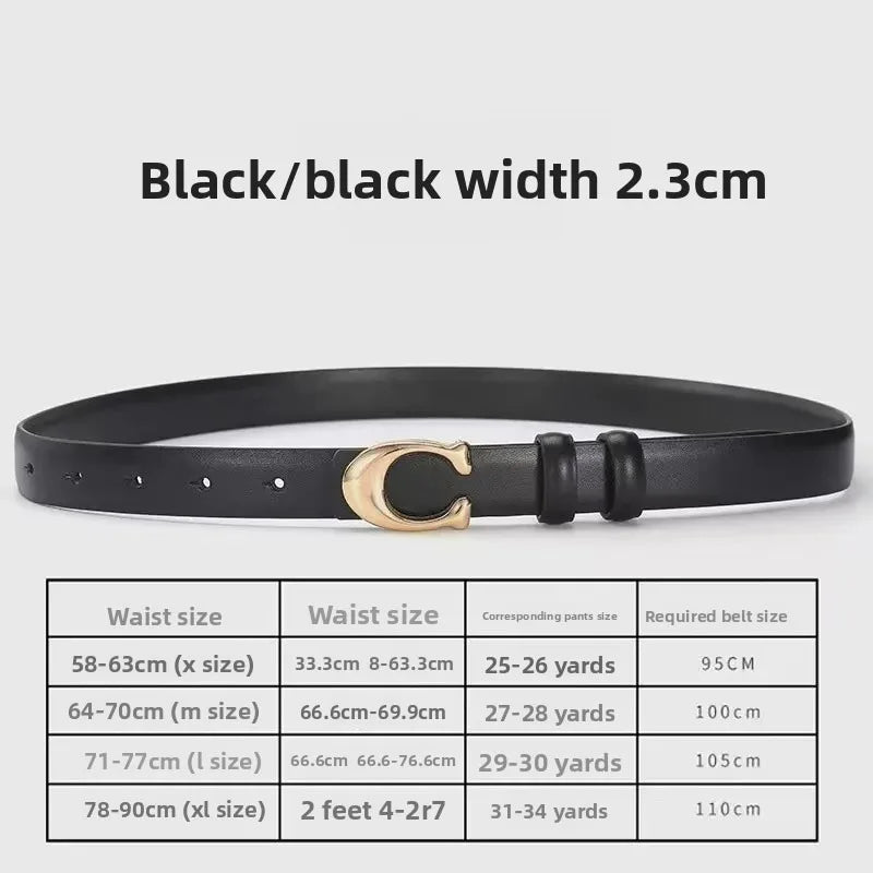 C-buckle Belt Retro Joker Jens Skirt Belt Casual Commuter Decorative Thin Belt Women Belts