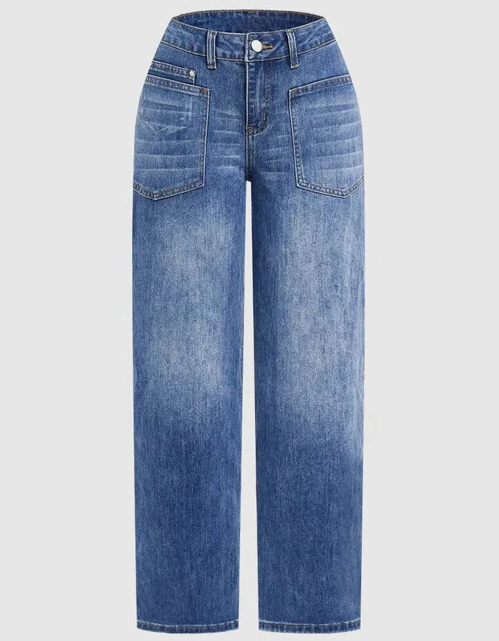 Women's  Denim Pant  Vintage Wide Leg Long Pants