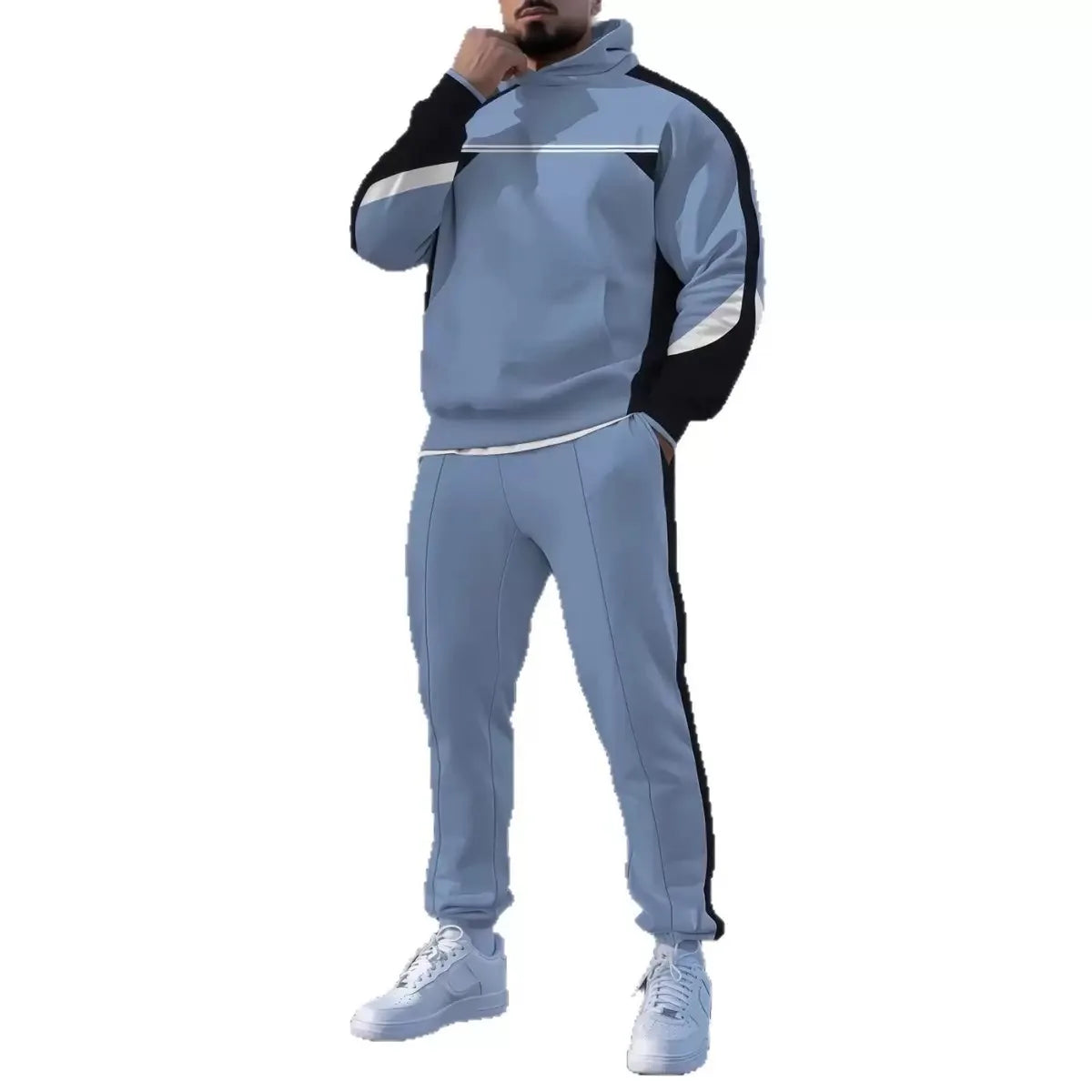 The New Men's Set for Spring and Autumn Casual Fashionable Comfortable and Soft