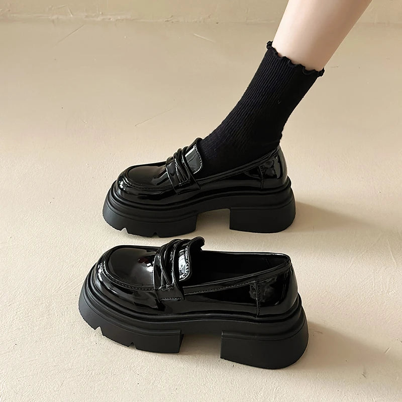 High-heel Loafers for Women, Height-increasing Women's Shoes