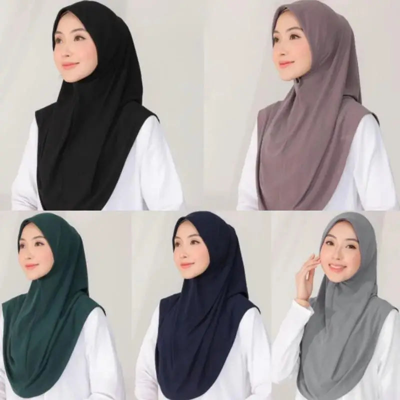 Women Summer Solid Color Scarf Hijab