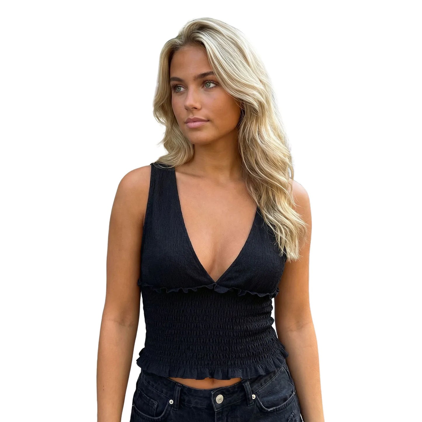 New Women's Summer Tank Tops v Neck  Fit Camisole