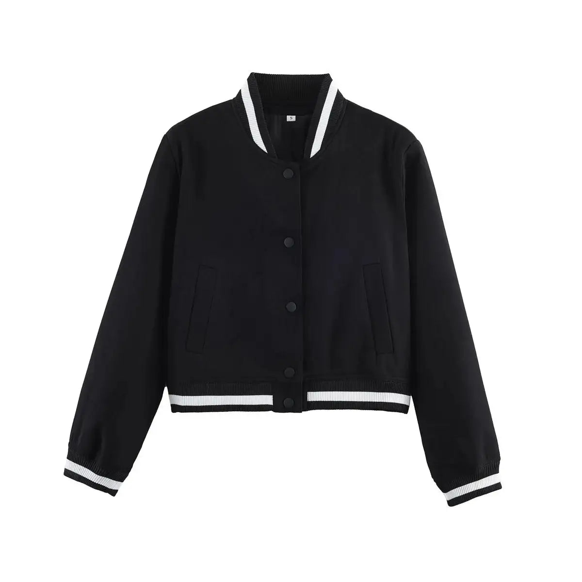 Women Short  Casual Lady's Jacket Single-Breasted V-neck Slim Basic Coats