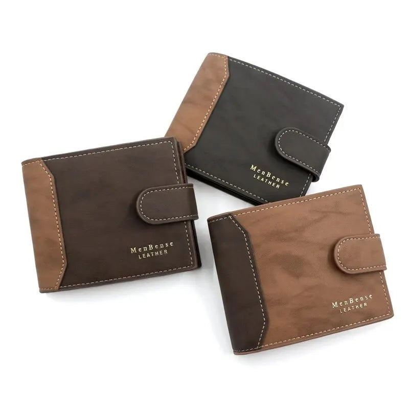 Men's Wallet with Hasp Business Card Holder