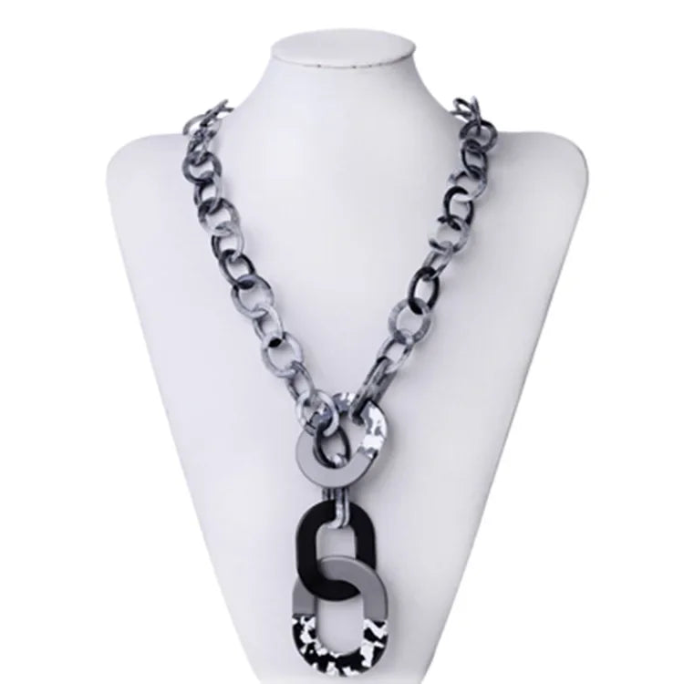 High quality punk acrylic choker necklace