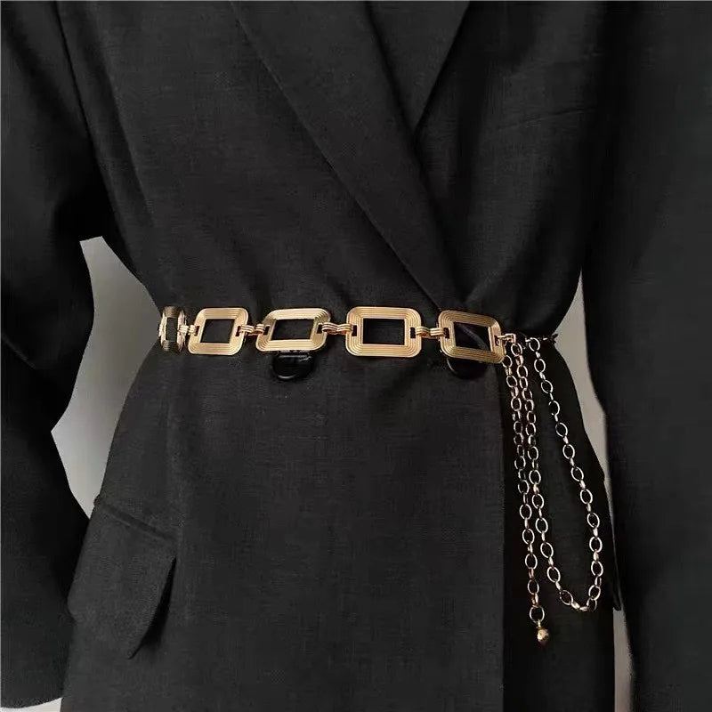 Women's Chain Belt Metal Waist Belt