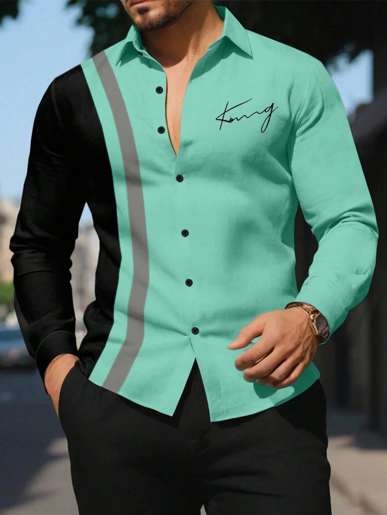 Men's Fashion Classic Business Casual Shirt