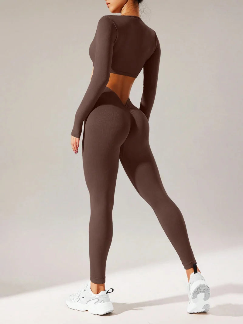 Workout Sets for Women 2 Piece High Waisted Seamless Leggings