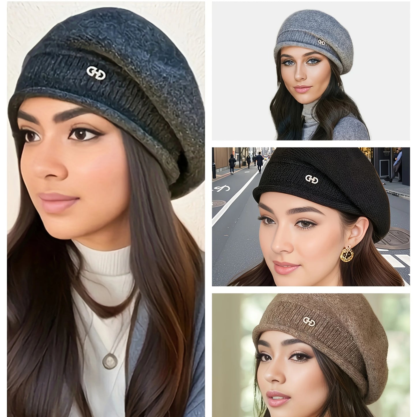 Ladies' Autumn and Winter Warm Multifunctional Hat