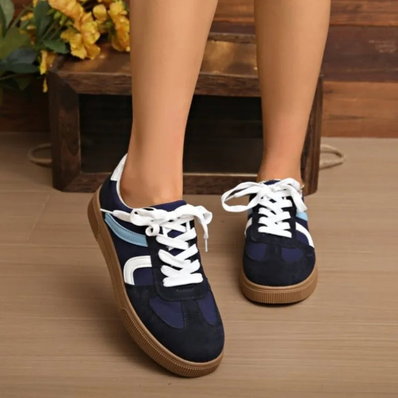 Women's Flat Bottom Sports Shoes Casual Leisure Student Flats Rubber Sole