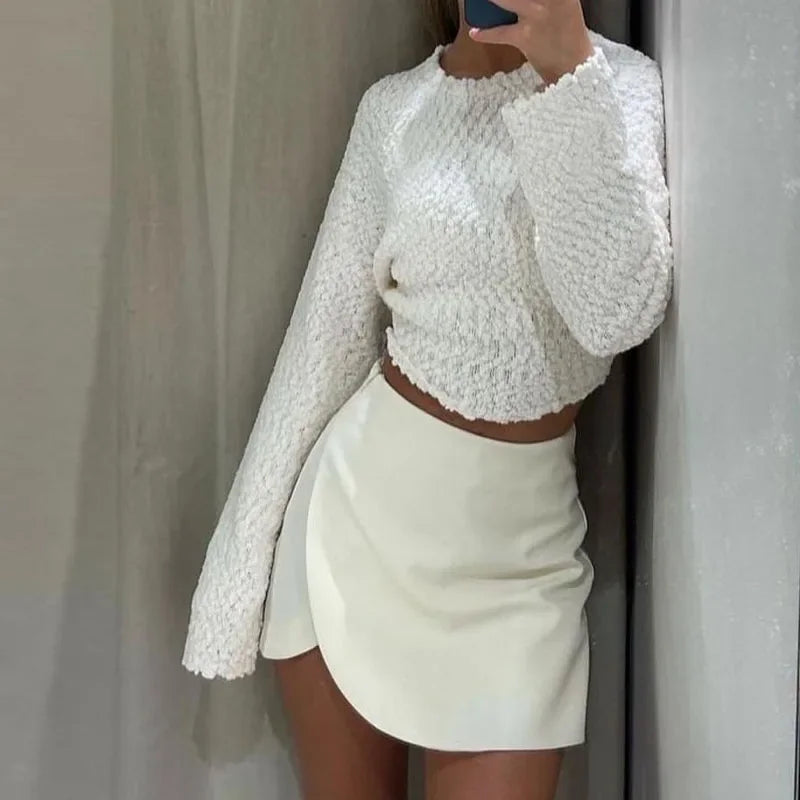 High Waist Brown Skirt Pants Stylish Pink Black Mini Skirt