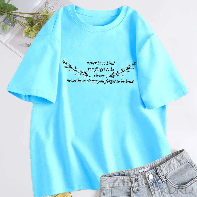 Women's  T Shirt  Cotton Short Sleeve  Streetwear