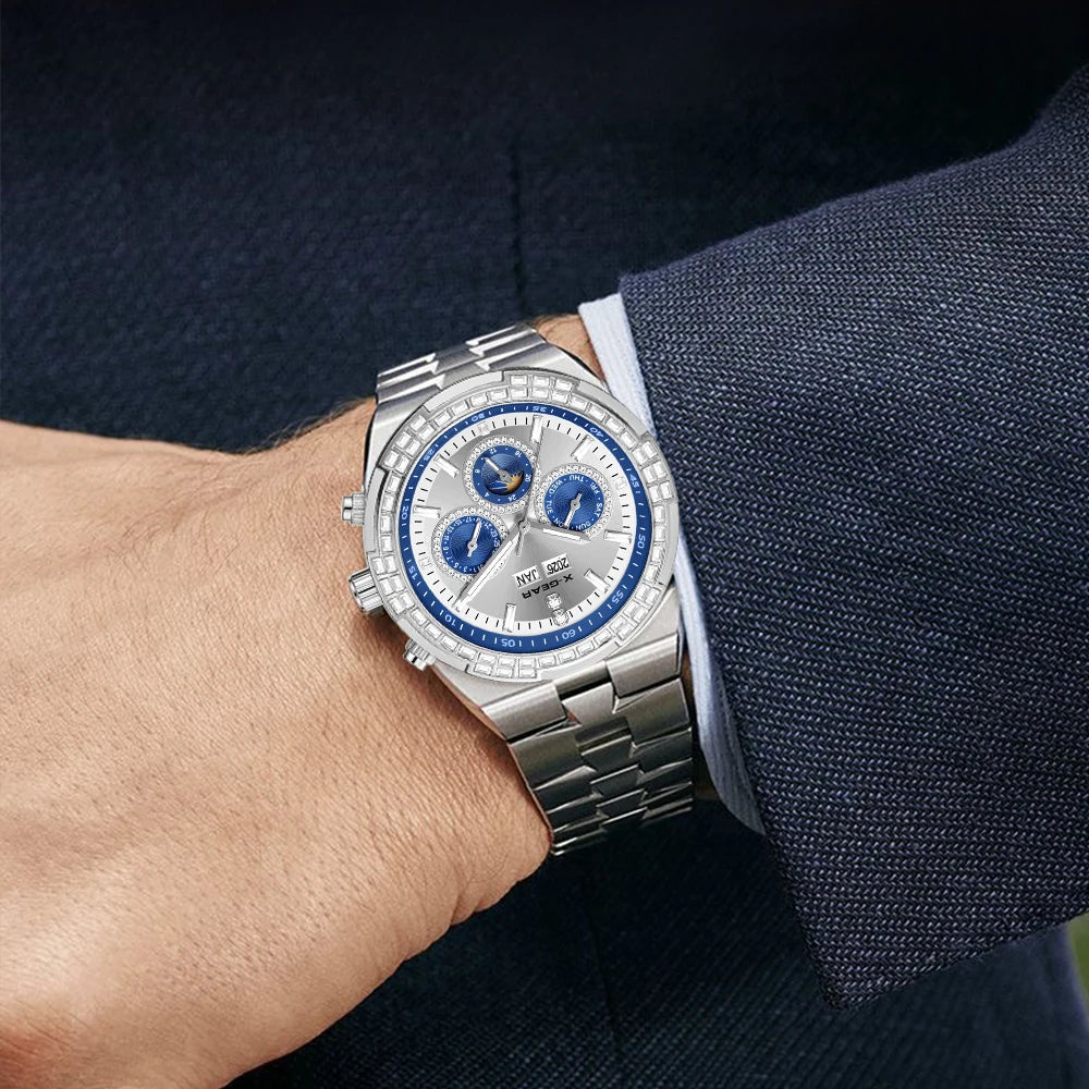 Men's Mechanical Watch  Waterproof Luminous Stainless Steel Strap watch