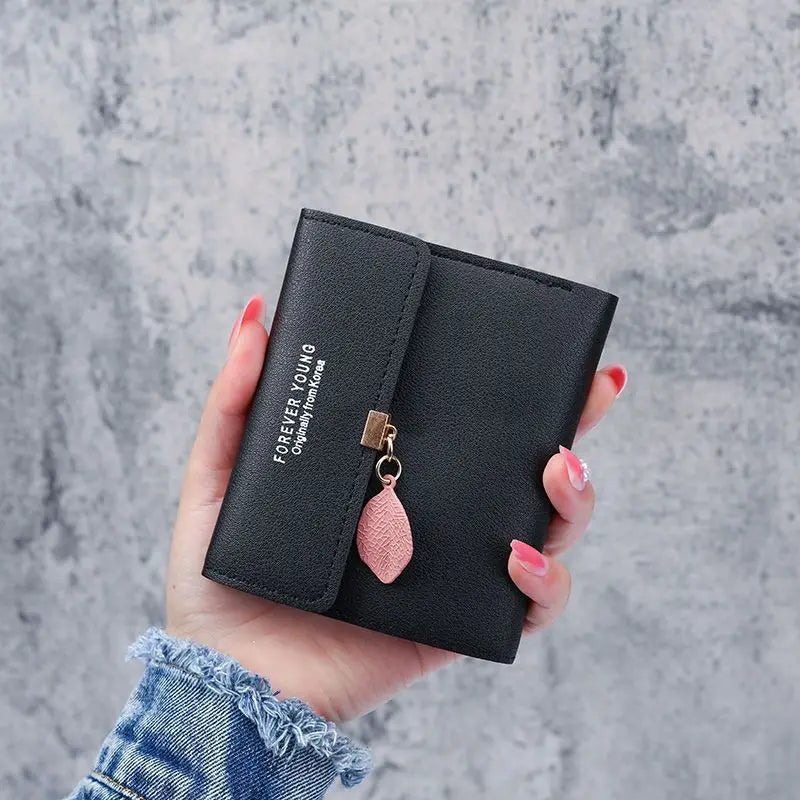 Women Wallet Pu Leather Portable Purse Small Wallet