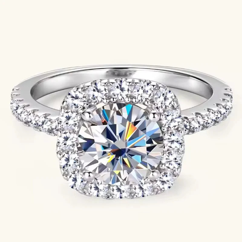 sterling silver 18K white gold ring