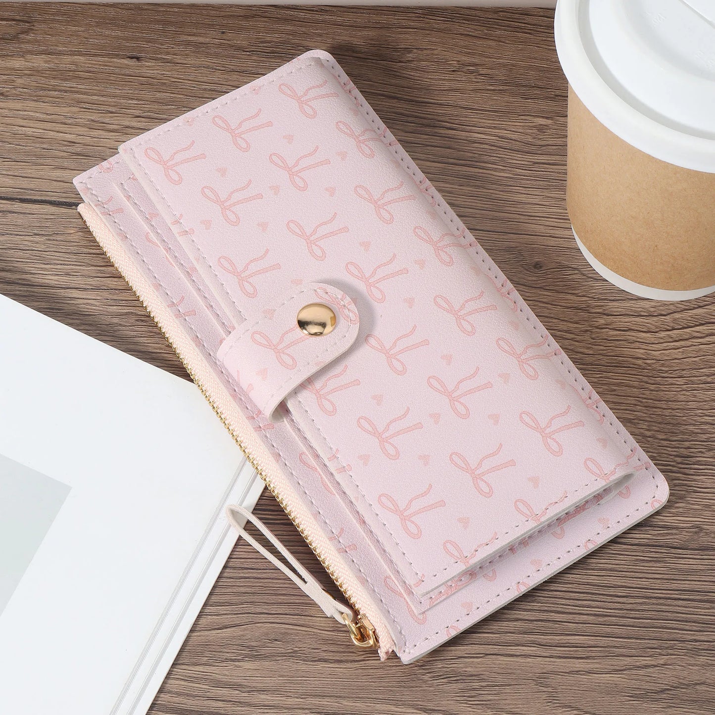 Women's long wallet, coin wallet, multi card slot function wallet
