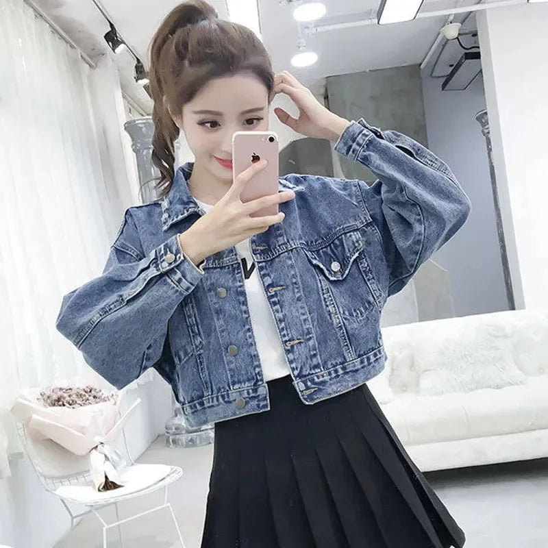 Denim Jacket For Women  Embroidered Style Versatile Denim