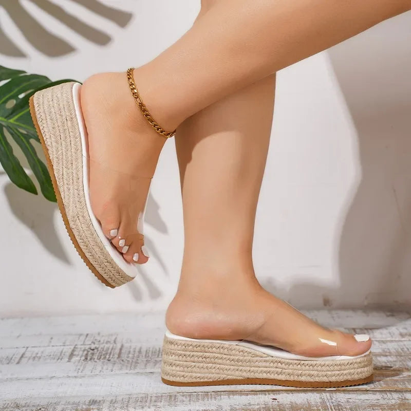 Women Sandals Jelly Wedges Slippers Casual Shoes