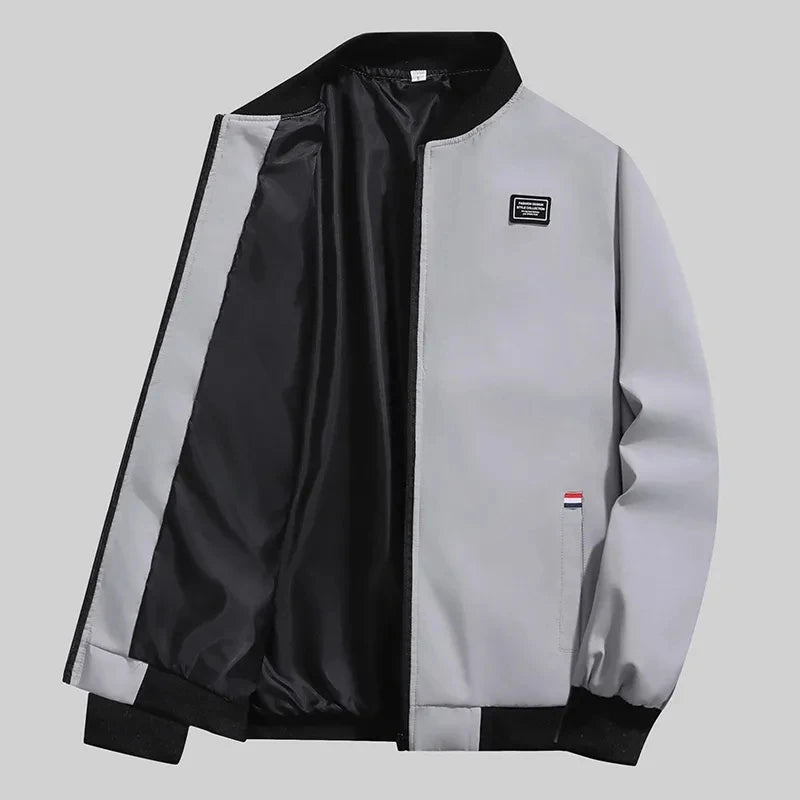 Man Leisure Jacket  Solid Color And Comfortable Zipper Style