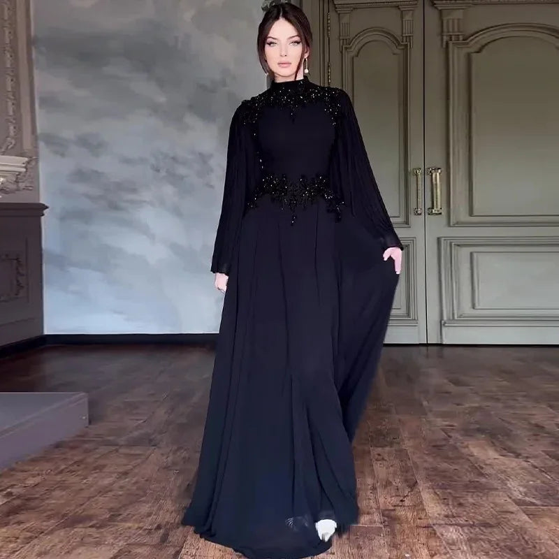Women's Dress Sexy Lace Flower Fashion Edge Robe Evening Dress