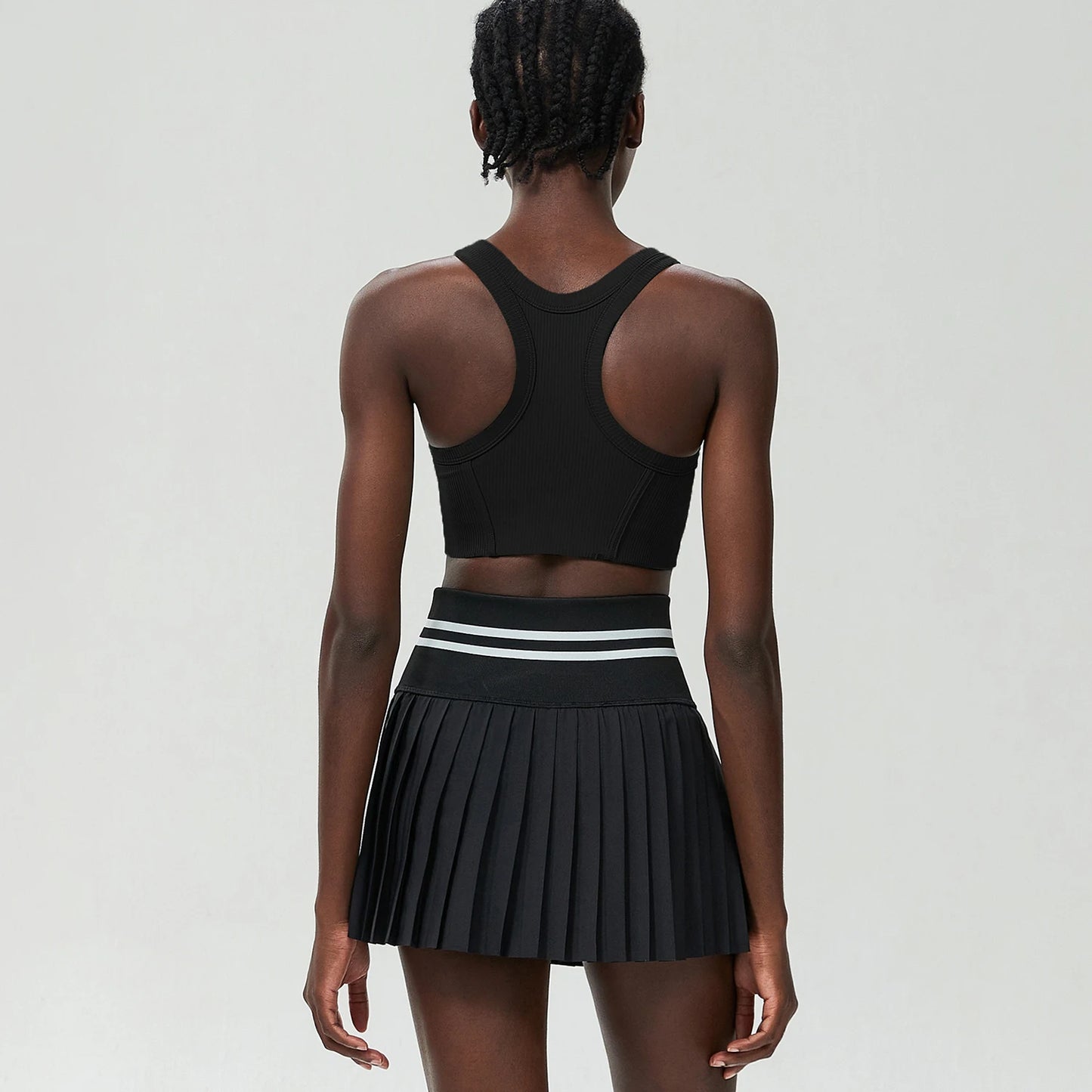 Women Tennis Set 2PCS Sexy Bra High Waist Sports Golf Skirts