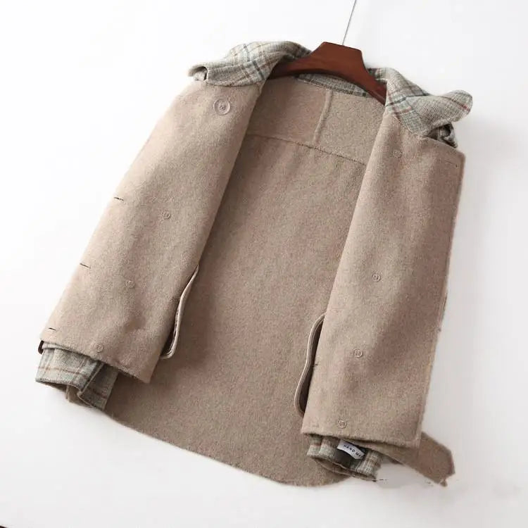 Wool Short Coats Women Jackets Blends Jacket