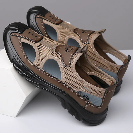 Men Hollow Sandals Antiskid Beach Sandals