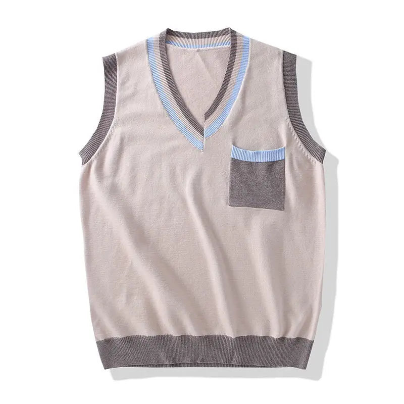 Men Knit Sweater Vest sweater