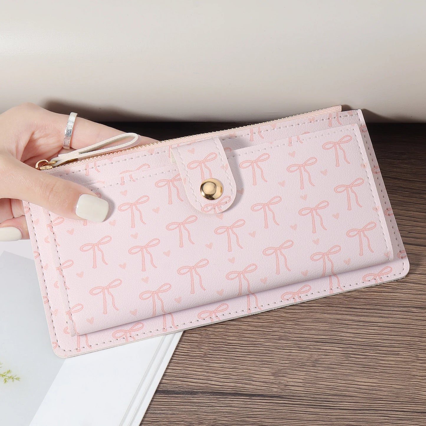 Women's long wallet, coin wallet, multi card slot function wallet