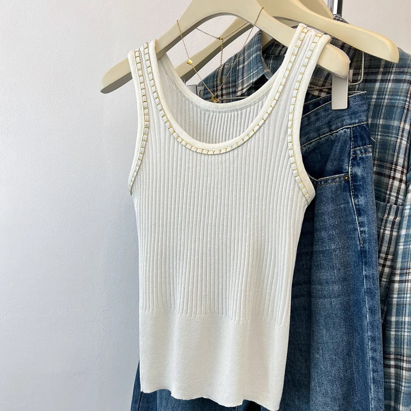 Tank Top Women New Summer O-Neck