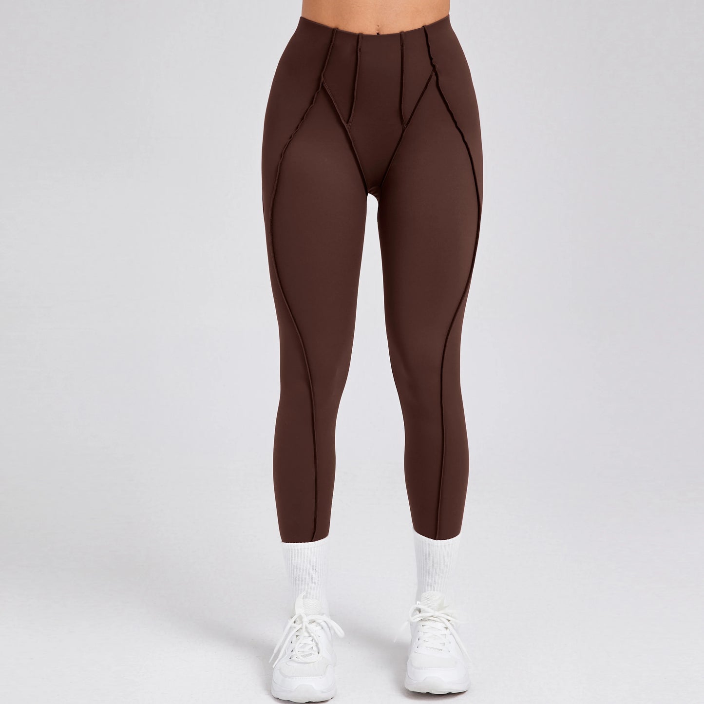 Women Nude Straps Yoga Pants Squat Proof