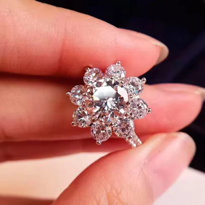 sterling silver 18K white gold ring