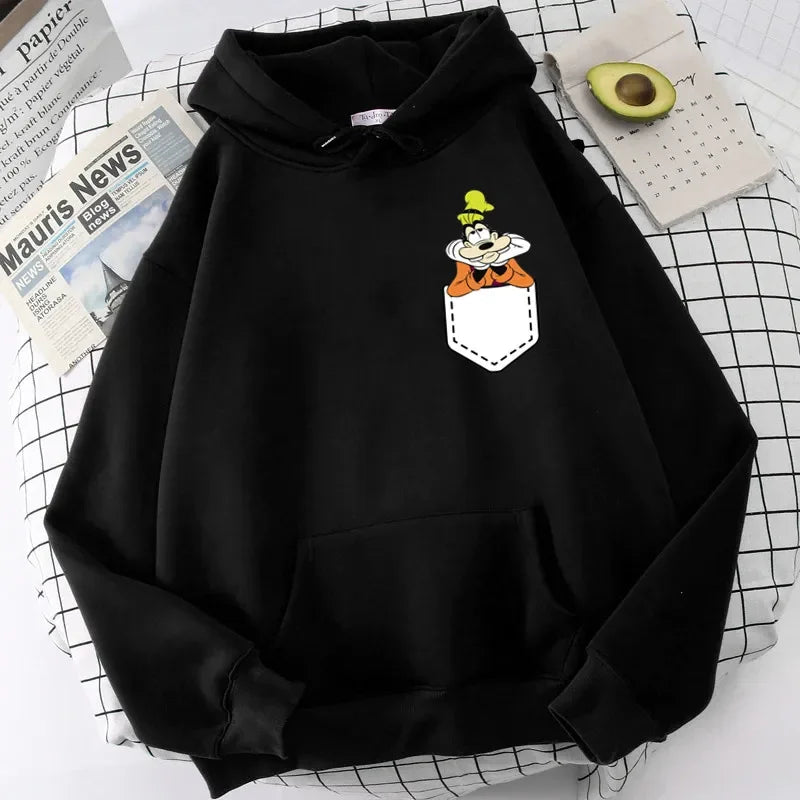 Women's Sweatshirt Goofy Printed  Hoody Pullover Home Outdoor