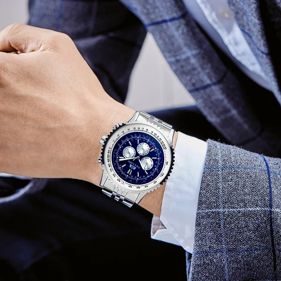 Mechanical Self Wind Leather Fashion Sports 50mm Classic watch