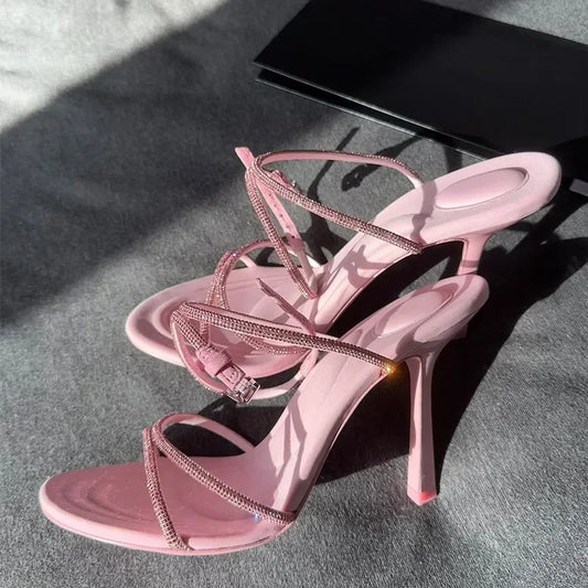 Sexy Open Toe High Heels Pumps Party Dress Shoes Luxury Sandals for Women