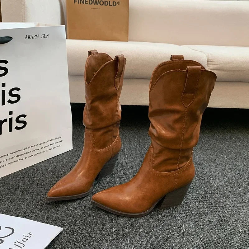 Coarse heeled Boots for Women