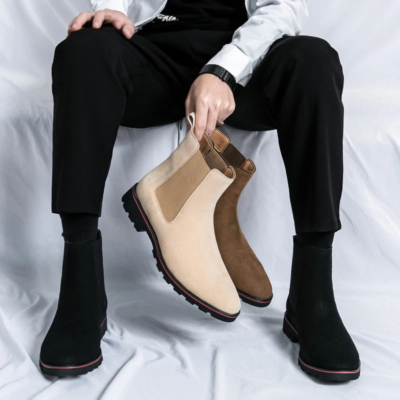 Chelsea Boots High End Suede Ankle Boots