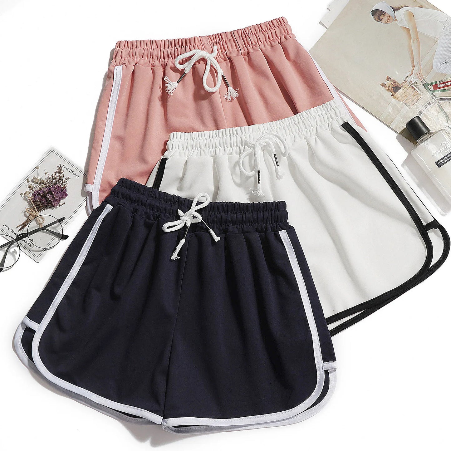 Women yoga Shorts Summer outer wear mid-waist casual pants