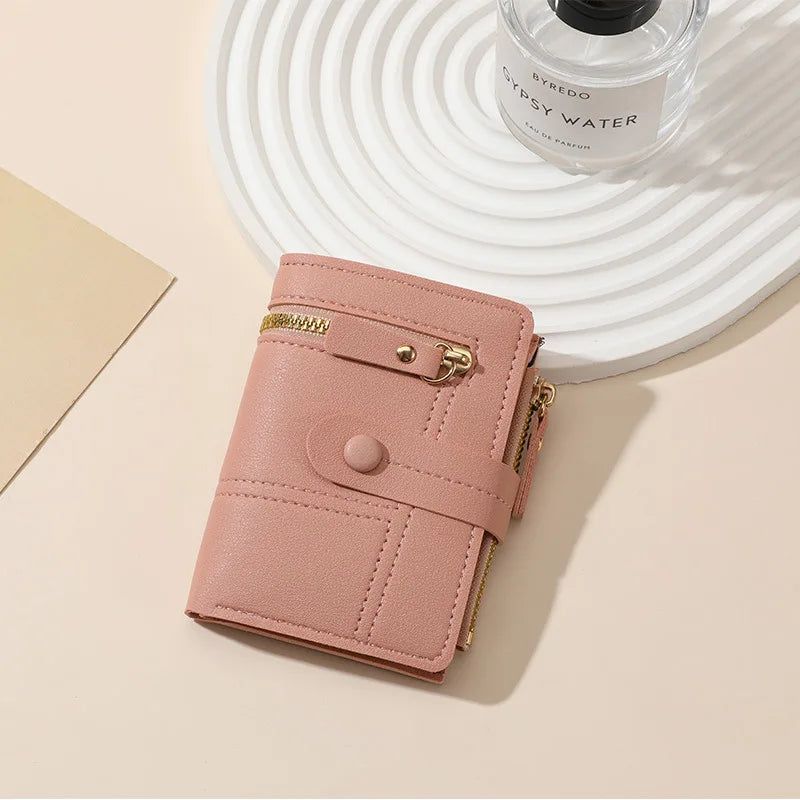 New Wallet Women's Short Small 2 Fold Multi-card Women's Wallet