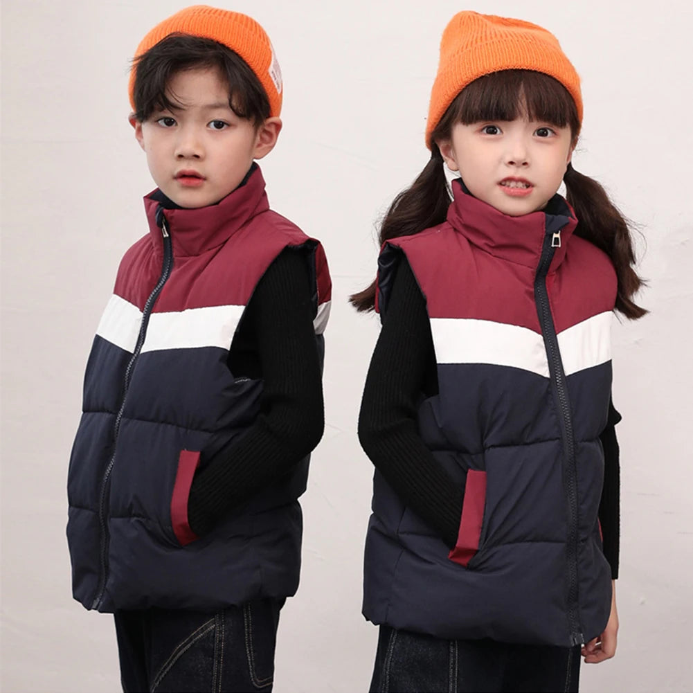 Girls Winter Puffer Vest,Lightweight Boys Quilted Ves