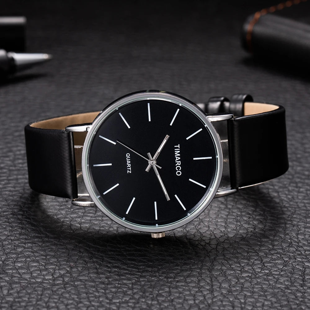 Women's Watches  Fashion Metal Round Dial Analog Quartz Watch for Men Women