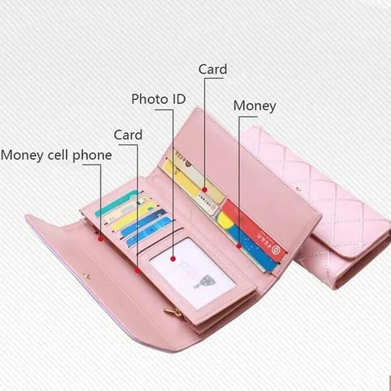 KISMIS Wallets for Women Cute Pink Pocket Womens Wallets