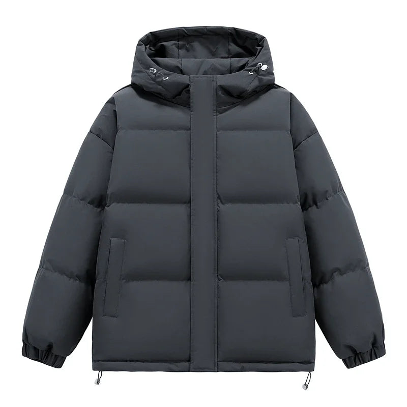 Men's Puffer Jacket  Hip Hop Hooded Coat