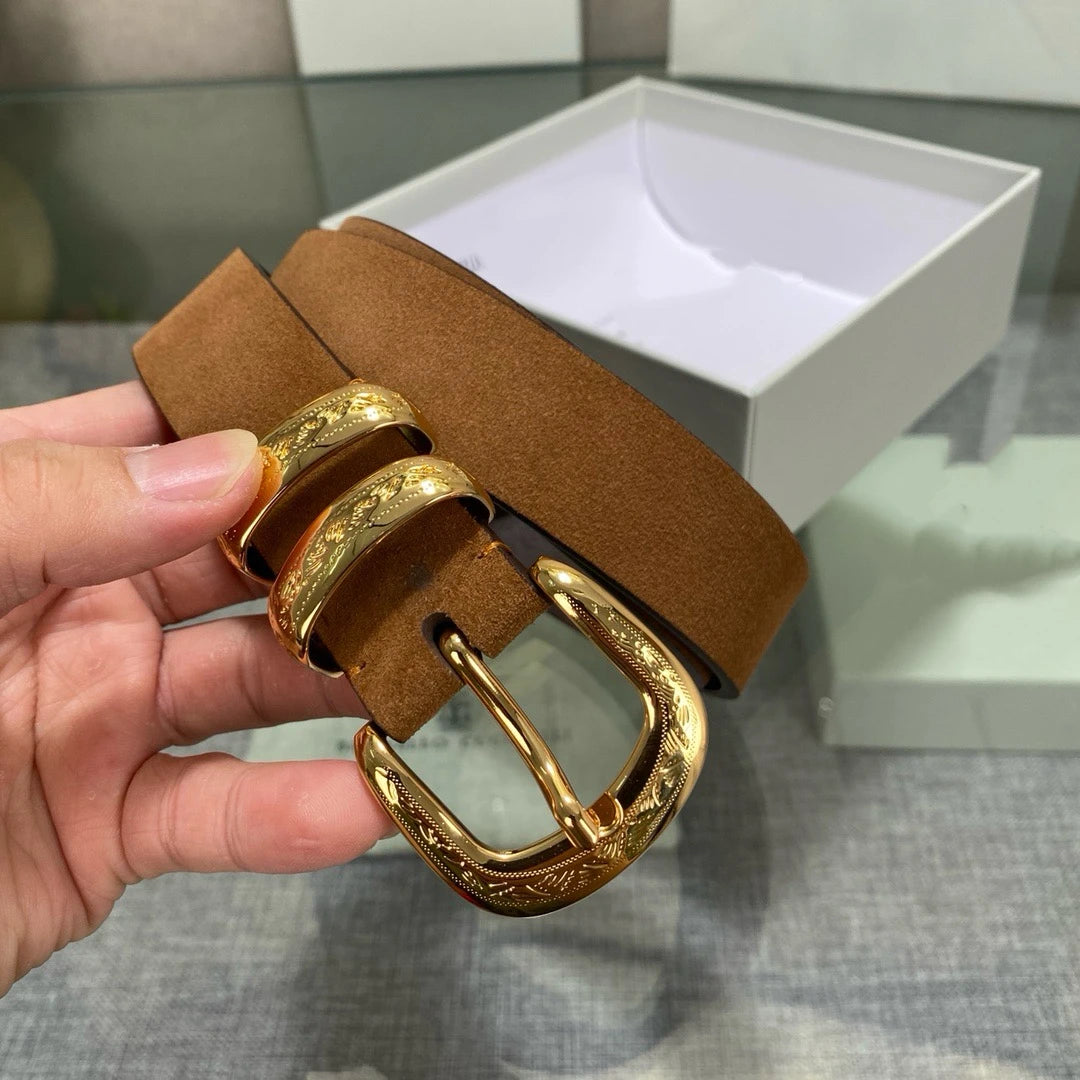 New Luxury Brand Belts for Men Smooth Metal Buckle Male Strap Genuine  belt