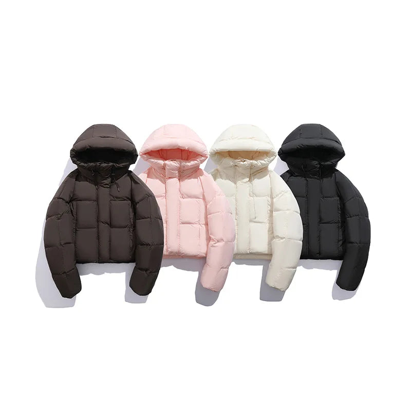 Puff Short Down Cotton Jacket for Women
