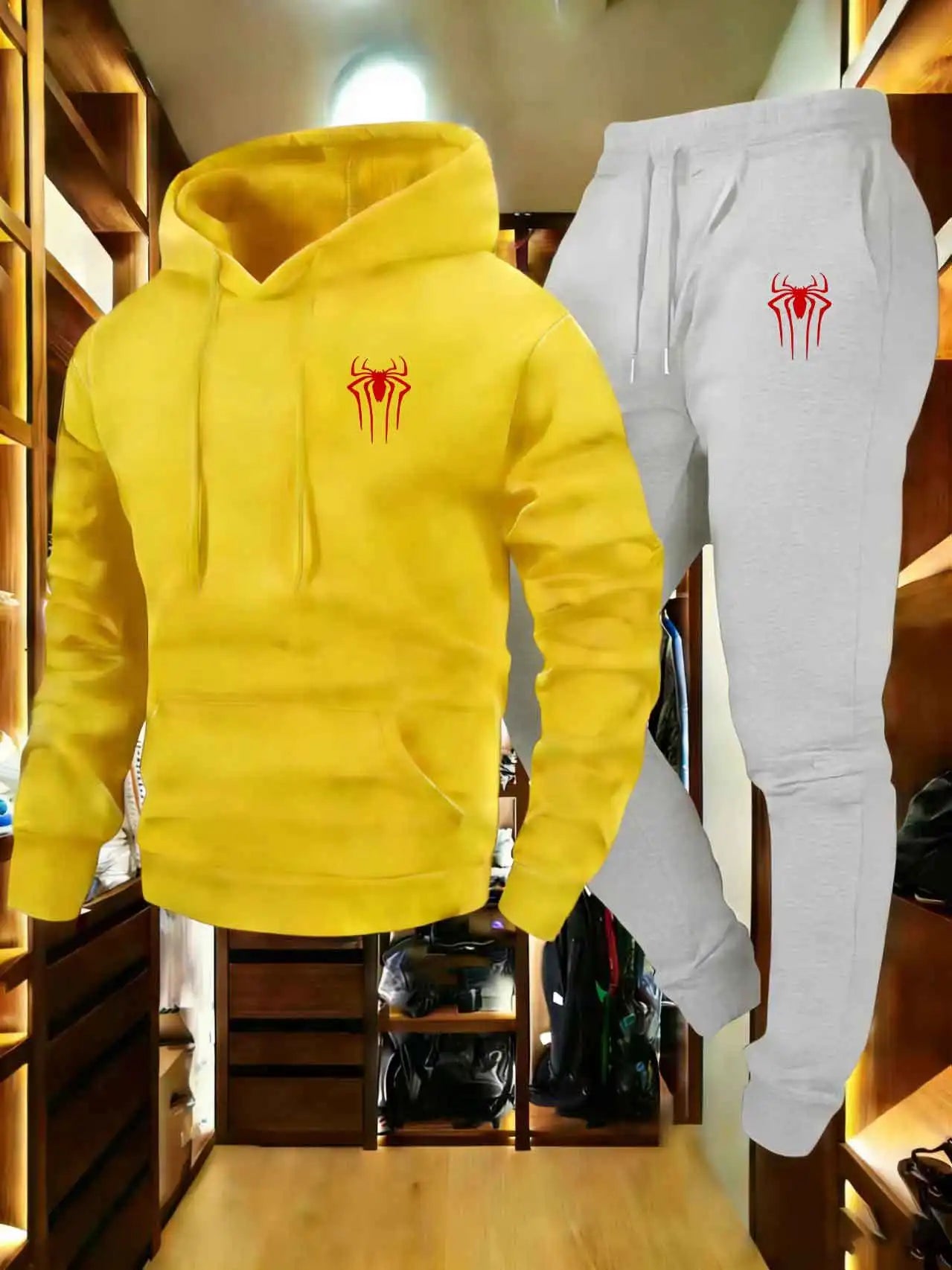 Fashionable men's sportswear set  spring  Autumn