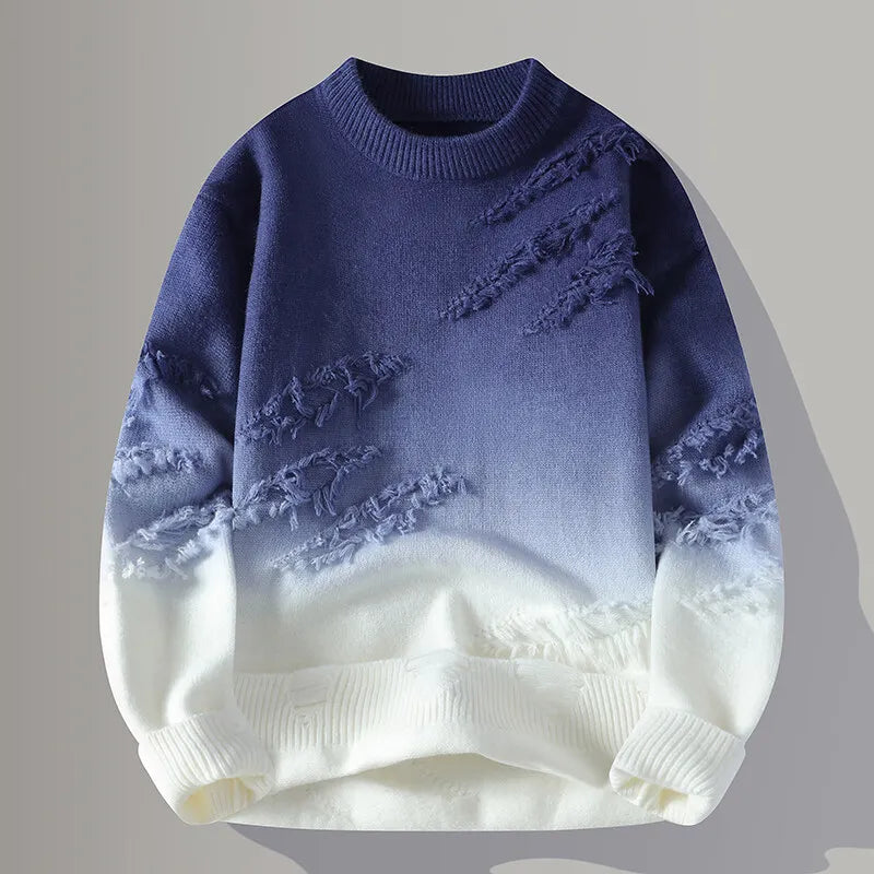 Sweaters for  men thick O-neck sweater wool Casual Knitwear Pullover