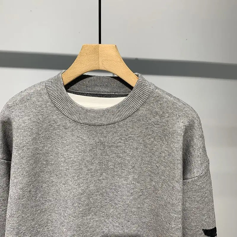 Trendy  Fashion Long-sleeved Sweater  Knitted Sweater