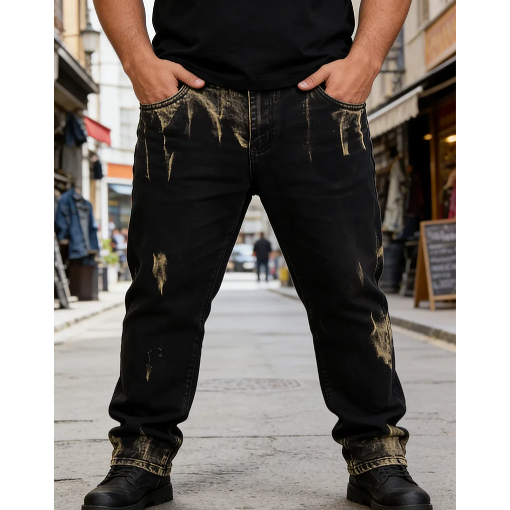 men's jeans, trendy brand, high street, gradient