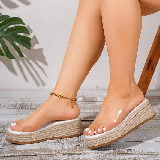Women Sandals Jelly Wedges Slippers Casual Shoes